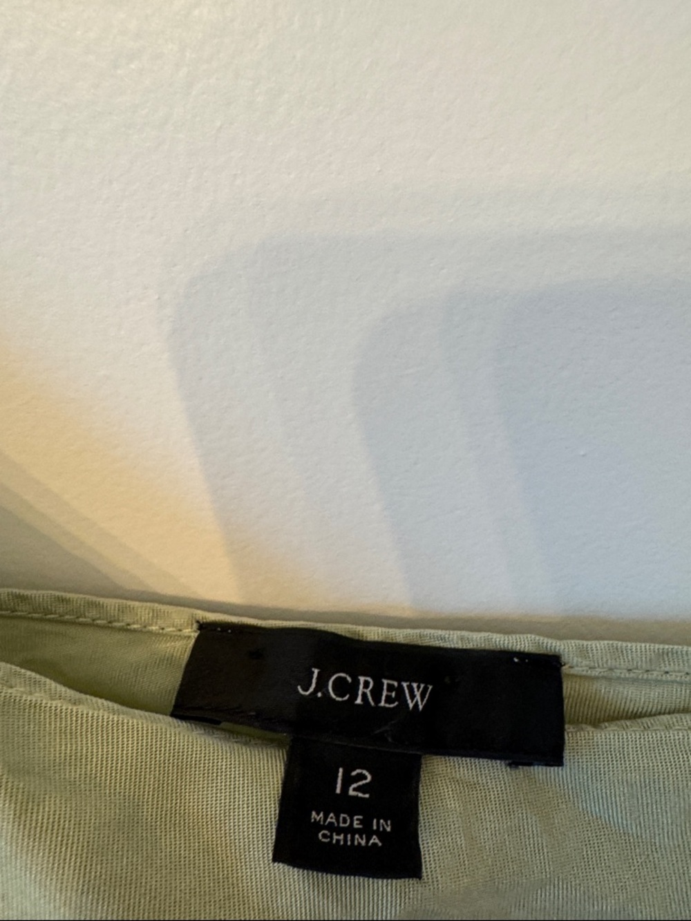 J. Crew Sage Green Slip Dress with Spaghetti Straps - Picture 6 of 8